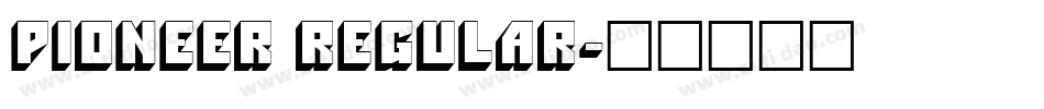 Pioneer Regular字体转换
